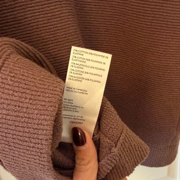 Free People Brown Mock Turtleneck Sweater - Picture 5 of 5
